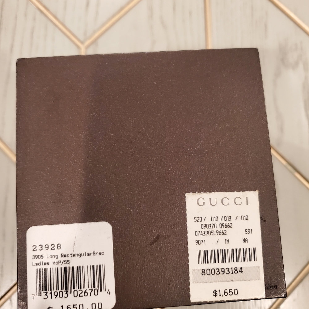 Gucci Long Rectangular Bracelet Watch - image 4